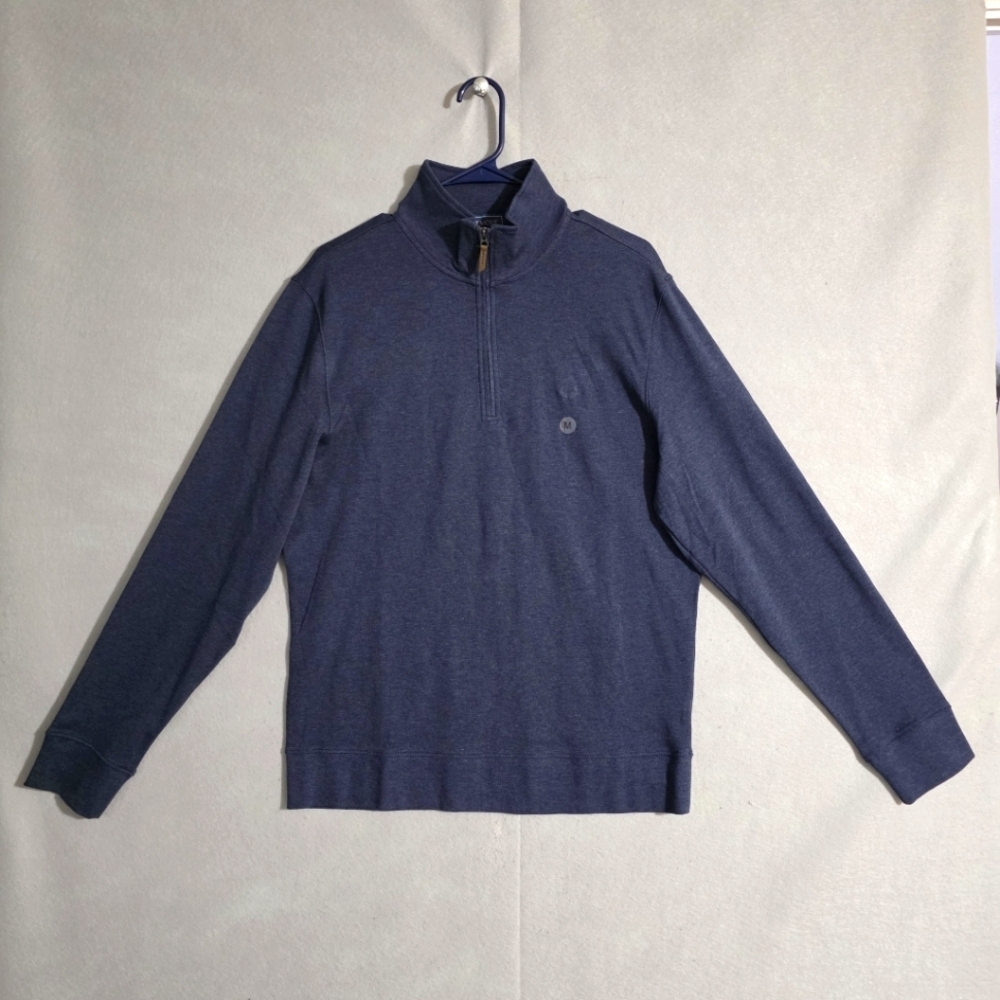 NWT Biltmore Mens Navy 1/4 Zip Pullover Sweatshirt Size Medium